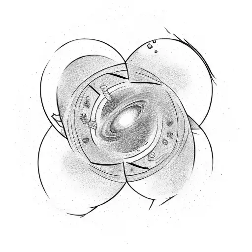 Galaxy With Black Hole In The Middle