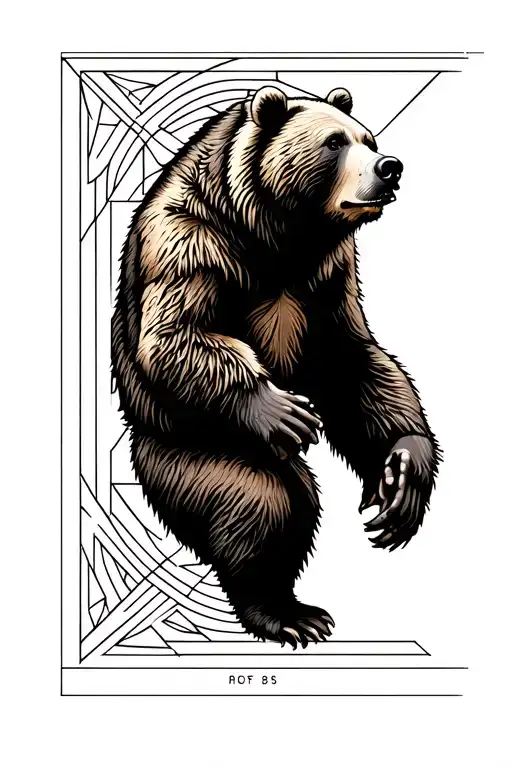 Bear Climbing Up Thigh