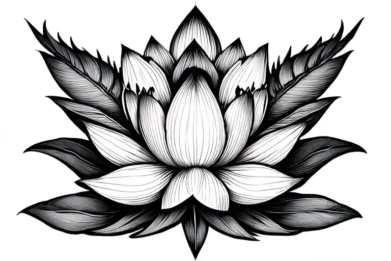 Dove Orchid And Lotus Flower