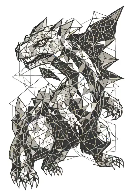 Geometric Pokemon Charizard