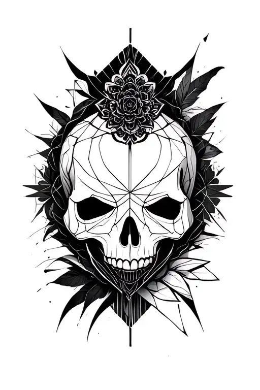 Skull Surrounded Stylus Femme