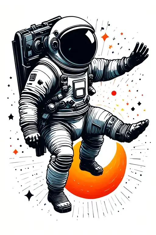 Astronaut Falling