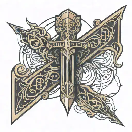 Sword With A Treble Cleft Handle