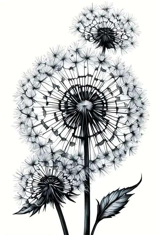 Dainty Dandelion With The Quote