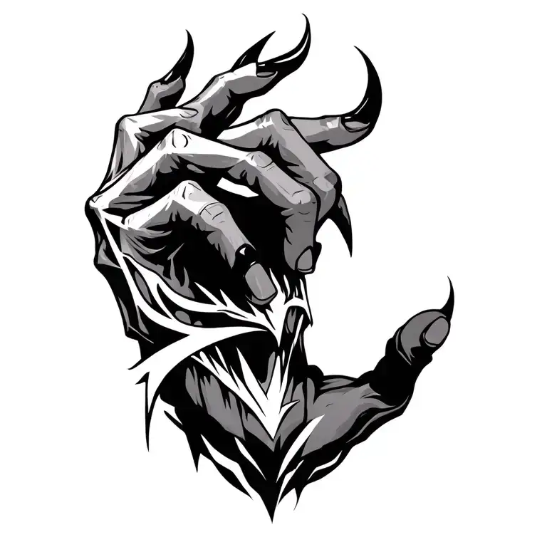 Demonic Hand Gripping Shoulder It Should Crawl