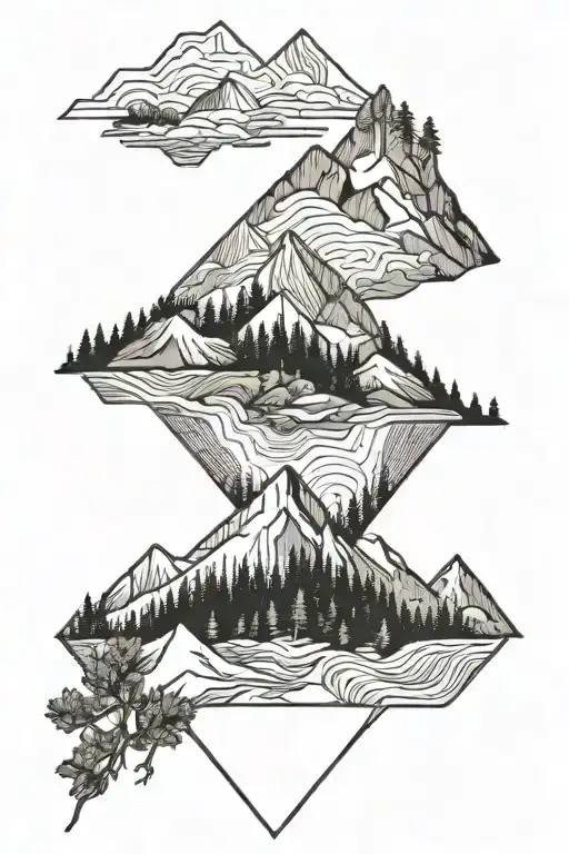 Mountains And Forest In Northern Germany