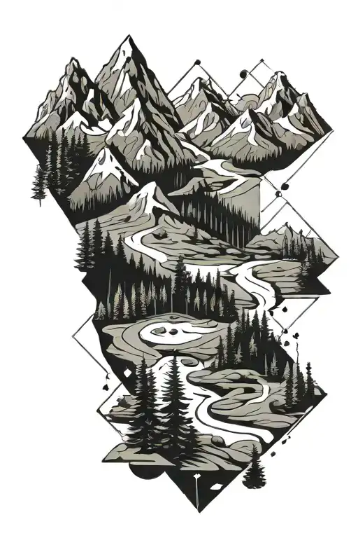 A Mountain Landscape With A Hidden Golf Course Integrated Into The Design