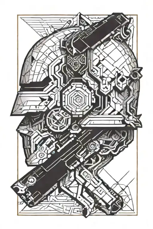 Military Helmet Adorned