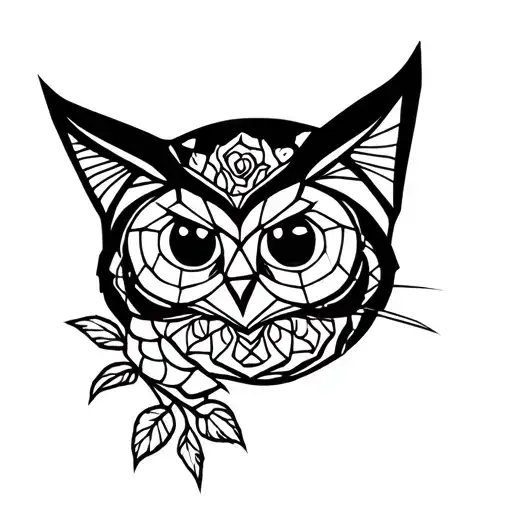 Owl Cat Rose