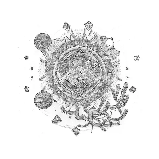 Cactus With Crystals And Gems