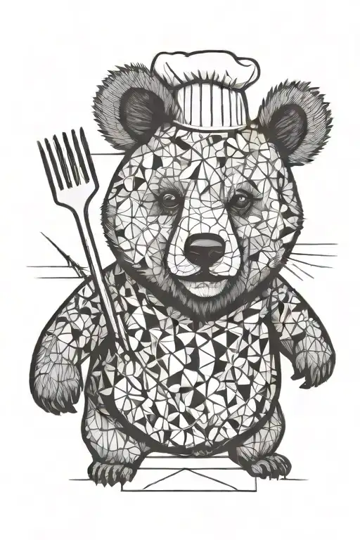 A Sarcastic Cheeky Bear Who Is A Chef
