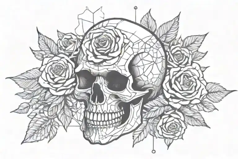 Skull And Roses