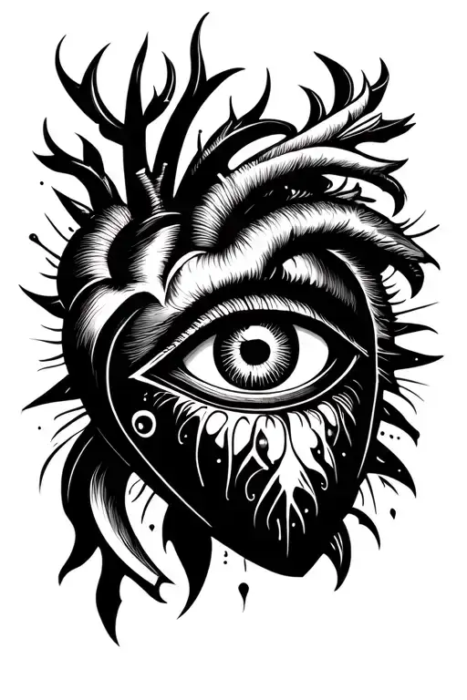 Heart With Evil Eye
