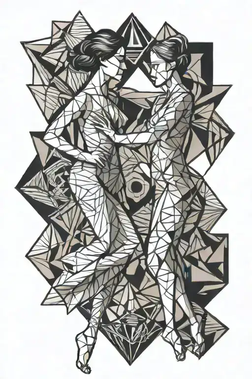 Mom And Daughter Dancing