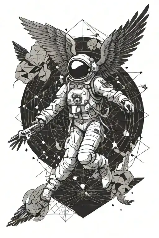 Icarus Falling But Icarus Is An Astronaut