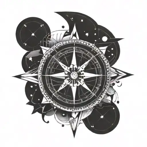Compass With Stars
