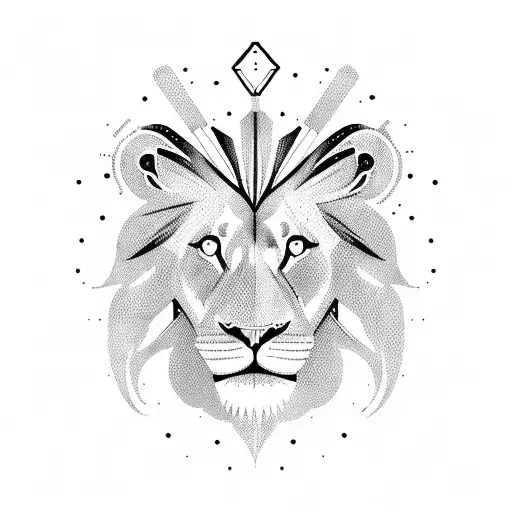 Space Chart With Lion