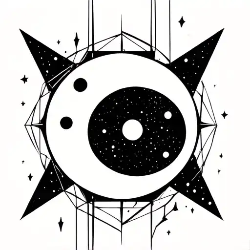 Abstract Moon And Electricity Pukachu