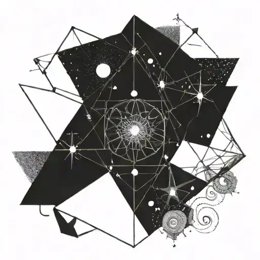 Universe Minimal Tattoo Courage Love Empathy