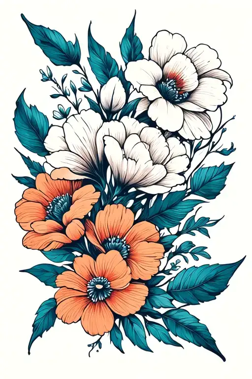 Dainty Flowers Wrapped