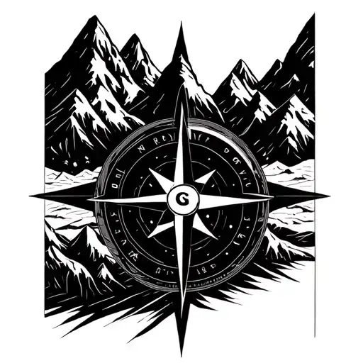 Compass Mountains Panorama