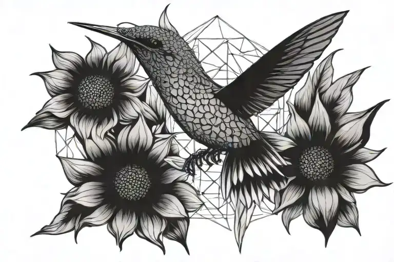 Humming Bird Sunflower