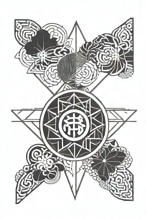 Ikigai Symbol And Kaizen Japanese Characters Combined