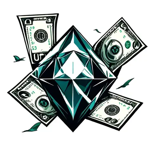 Diamond And Money Flying