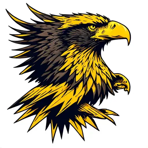 Bloody Yellow American Eagle