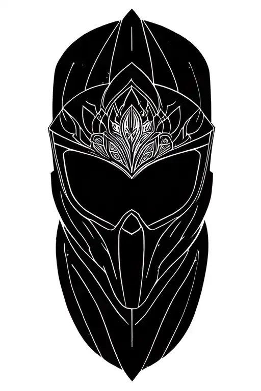 Halmet In A Mandala Design Incorporating