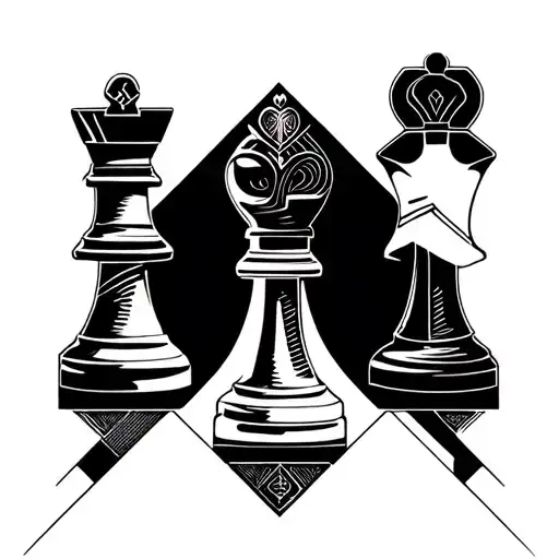 Bishop Of Chess Minimal And Unique Tattoo Design