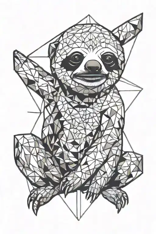Crystal Sloth Hanging