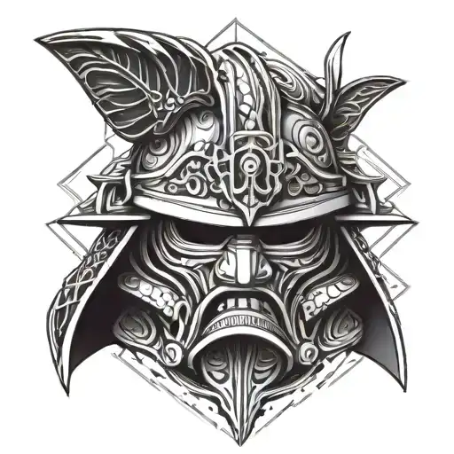 Fireman Helmet Samurai Mask