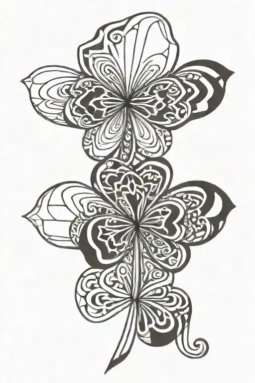 Shamrock Shape Outline