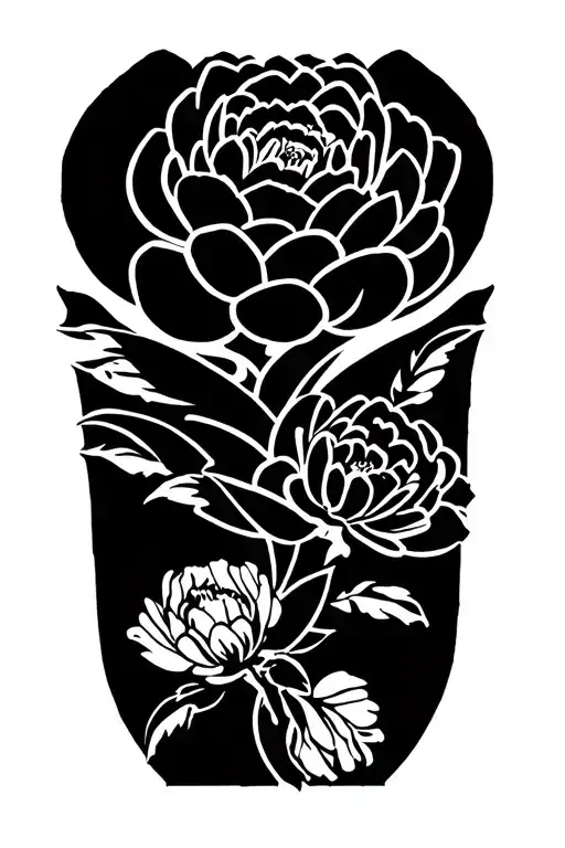 Ornamental With Peonies