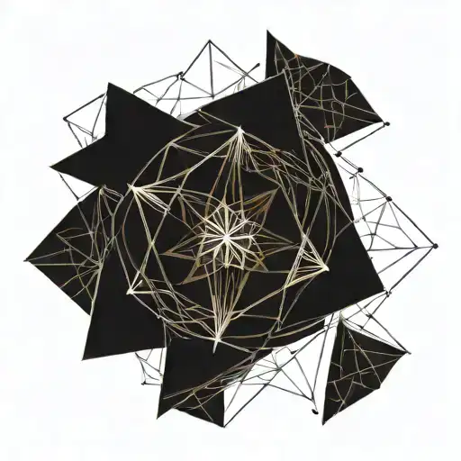 Sacred Geometry Patterns Cheast Tatoo Design