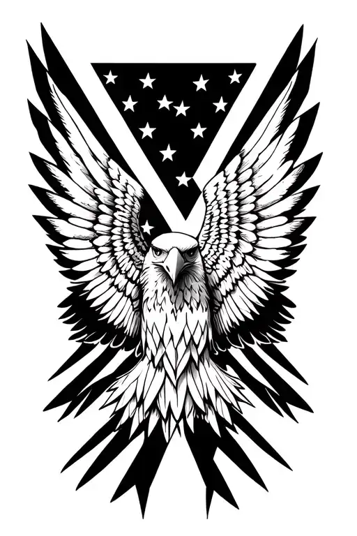 Eagle Wings American Flag