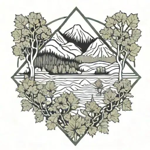 Vermont Mountains And Sugar Maple