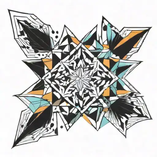 Mom Of Two Boys Geometrical & Colorful