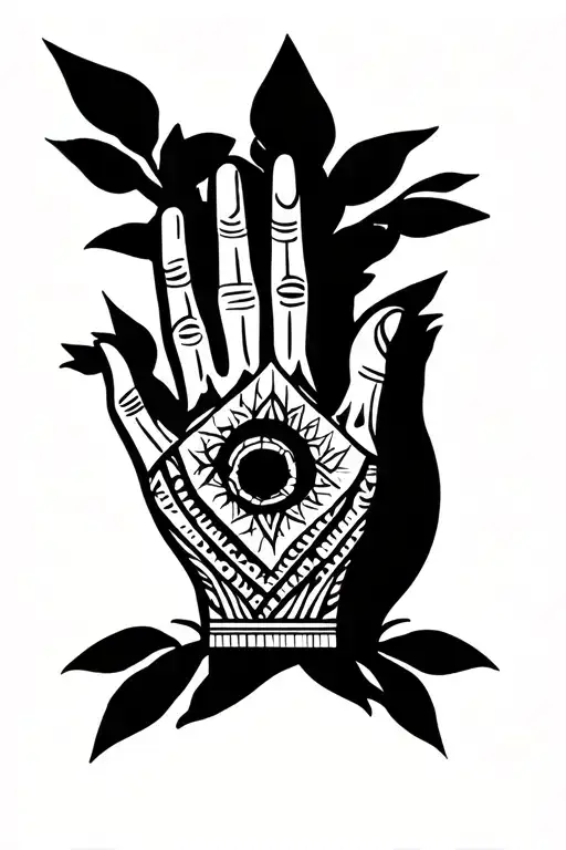 Shaka Hand Sign With Nature
