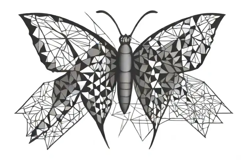 Masculine Butterfly Tattoo Showcasing