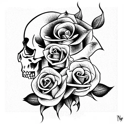 Rose And Skull