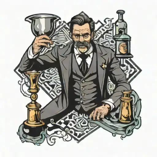 Dr Jekyll Drinking Potion Mr Hyde Inspired