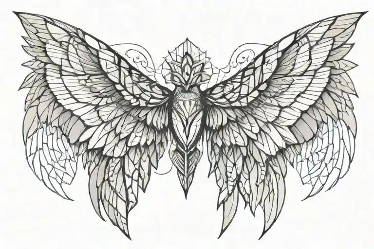 Wings Tattoo Design