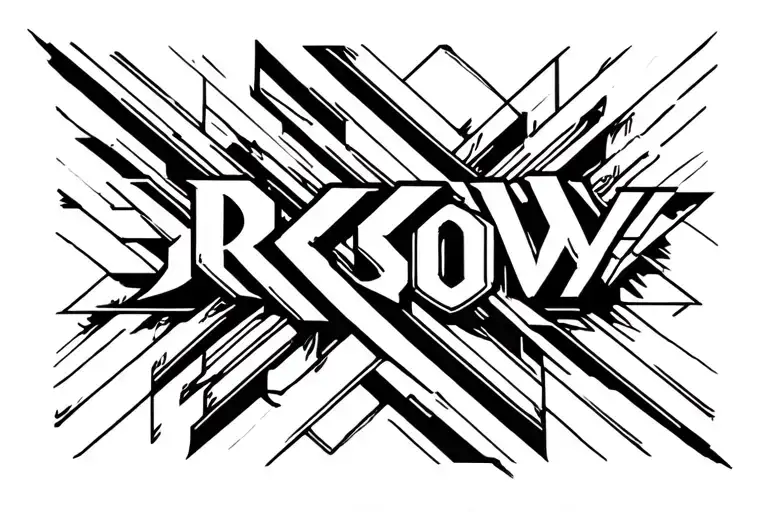 Kids Names Incorporated Into Design That Looks 3D