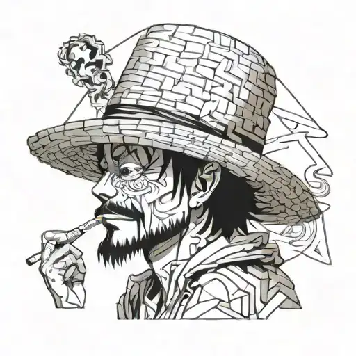 Straw Hat Luffy Smoking A Joint