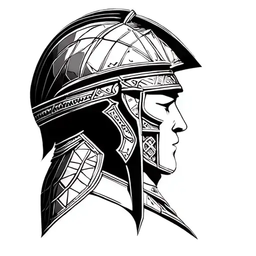 Gladiator With Helmet