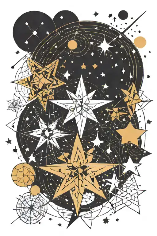Stars Circling Each Other In The Universe