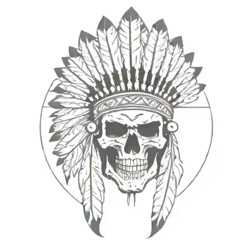 Skull Indian Chief