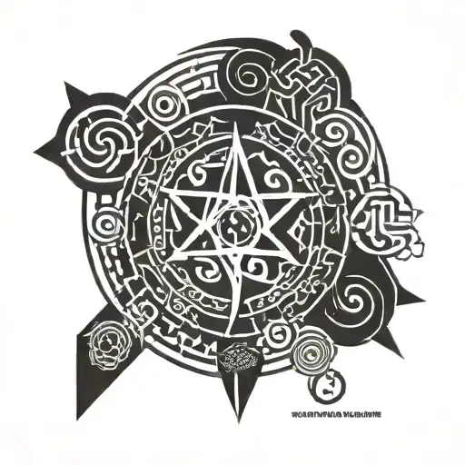 Sigils Merged With Adinkra Symbols